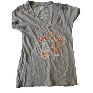 San Francisco Giants World Series V-Neck Youth Baseball Shirt Size Small